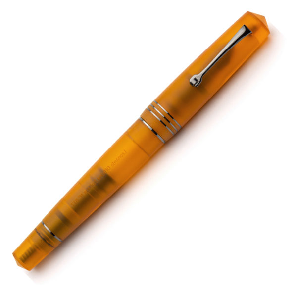 Leonardo Pura Flame Orange Ruthenium Trim Fountain Pen