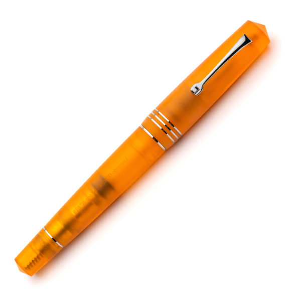 Leonardo Pura Flame Orange Rhodium Trim Fountain Pen