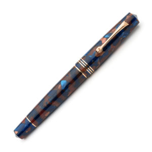 Leonardo Momento Zero Pietra-Marina Rose-Gold Trim Fountain Pen