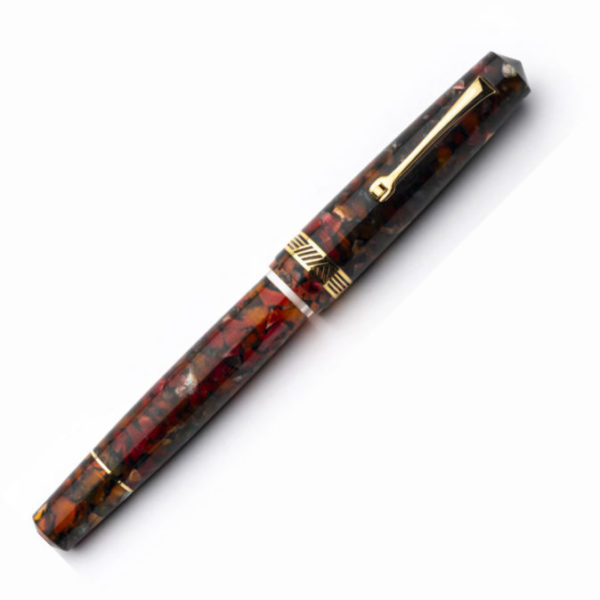 Leonardo Magico Millefiori Gold Trim Fountain Pen