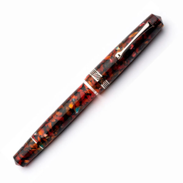 Leonardo Magico Millefiori Rhodium Trim Fountain Pen