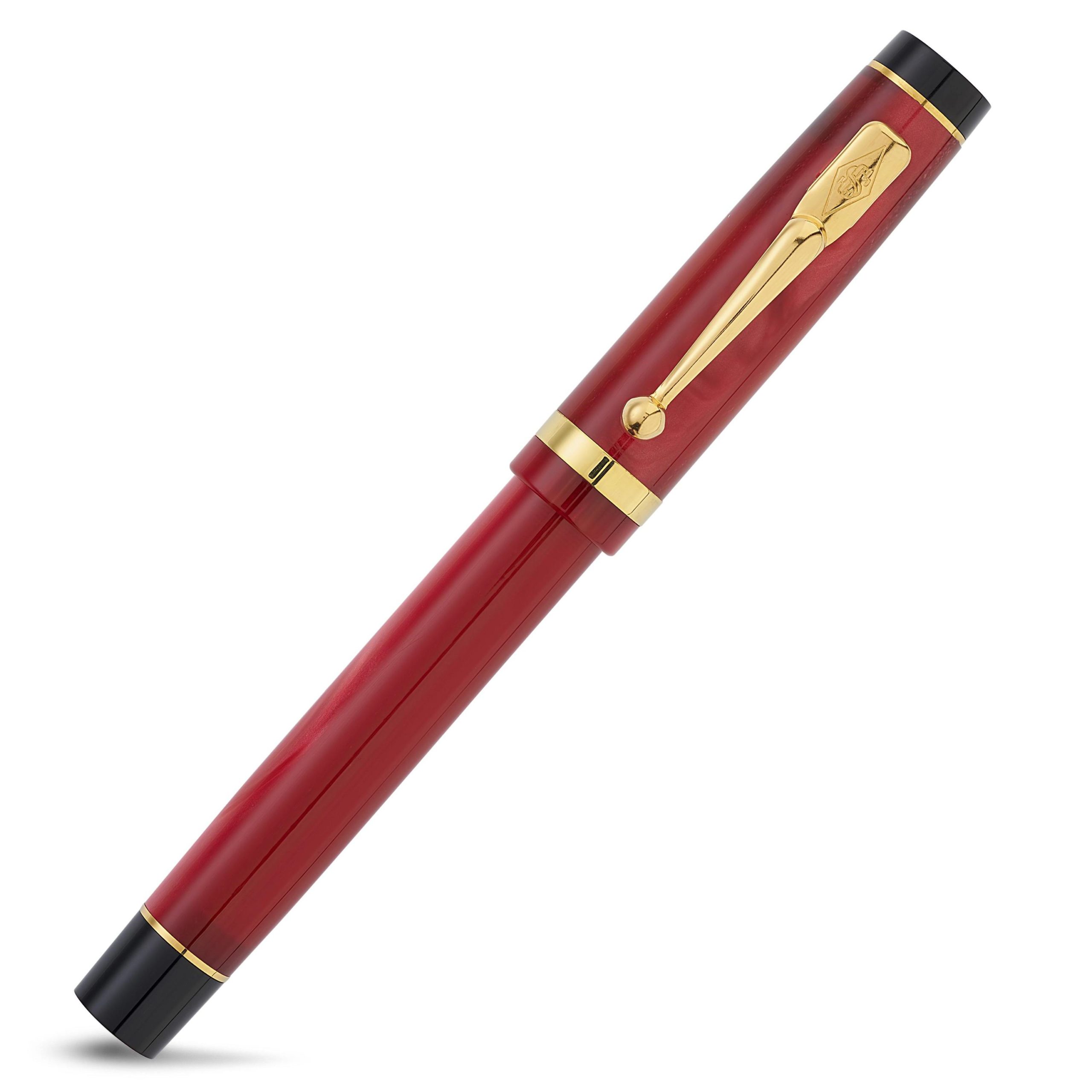 Conway Stewart Fountain Pen Duro Red Closed