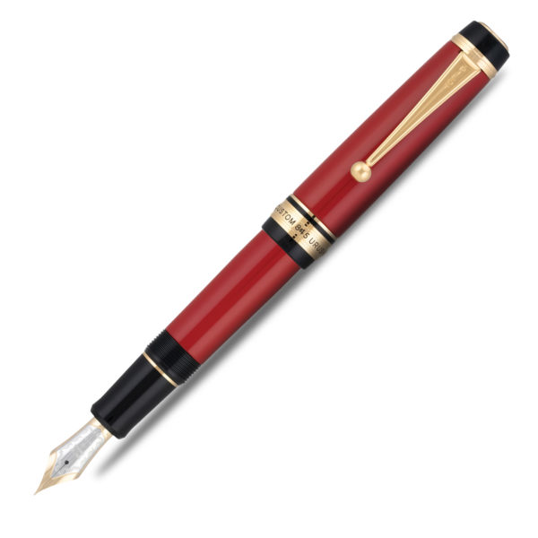 Pilot Custom 845 Urushi Red Fountain Pen - Open