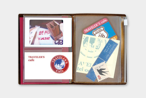 Traveler's 004 Zipper Case Passport Refill Example