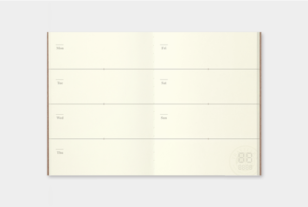 Traveler's 007 Free Diary Weekly Passport Refill Open