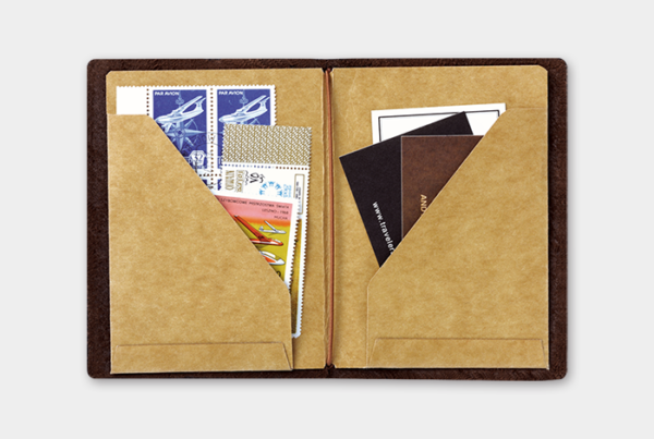 Traveler's 010 Kraft Paper Folder Passport Refill Example