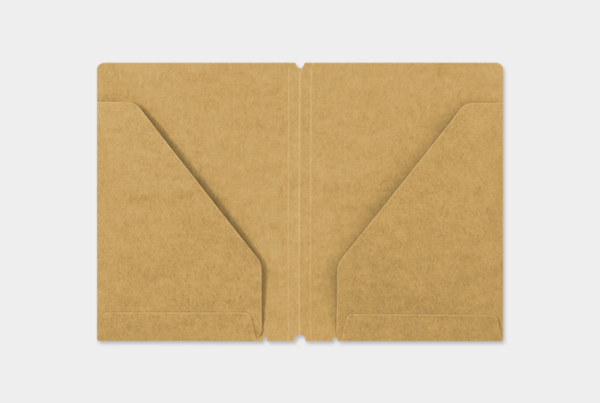 Traveler's 010 Kraft Paper Folder Passport Refill Open