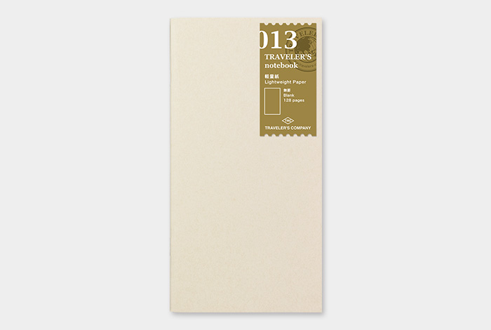 Traveler's 013 Lightweight Paper Regular Size Refill Cover