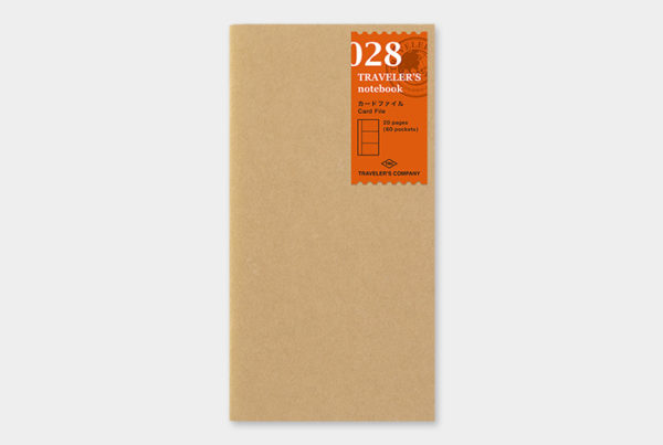 Traveler's 028 Card File Regular Size Refill Cover