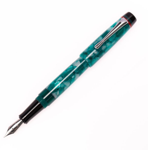 Opus 88 Minty Blue Fountain Pen Open