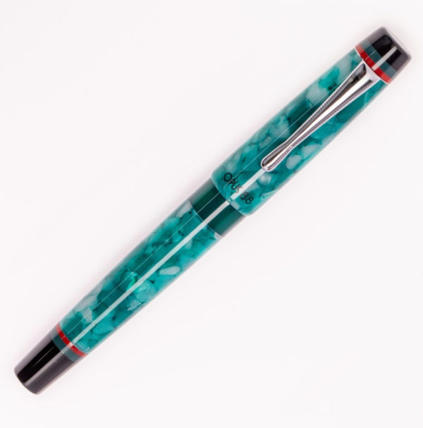 Opus 88 Minty Blue Fountain Pen Closed