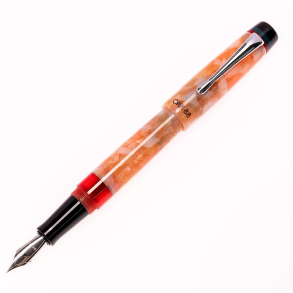 Opus 88 Minty Orange Fountain Pen Open