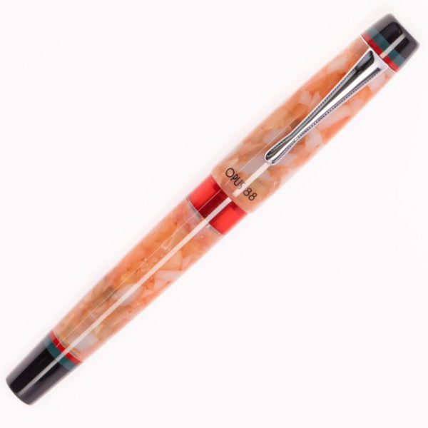 Opus 88 Minty Orange Fountain Pen Closed