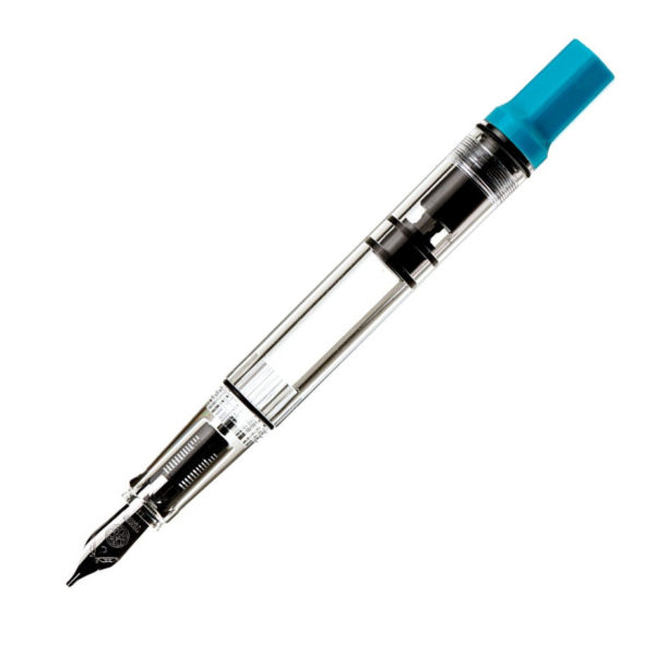 TWSBI ECO Cerulean Blue Fountain Pen Open