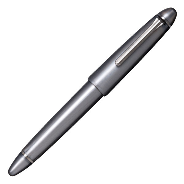 Sailor 1911 L Ringless Metallic Simply Gray Fountain Pen Closed