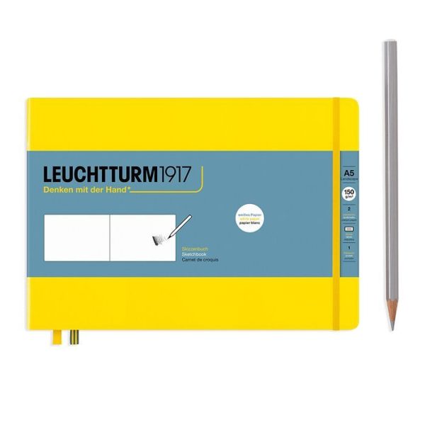 Leuchtturm Sketchbook A5 Landscape LemonLeuchtturm Sketchbook A5 Landscape Lemon