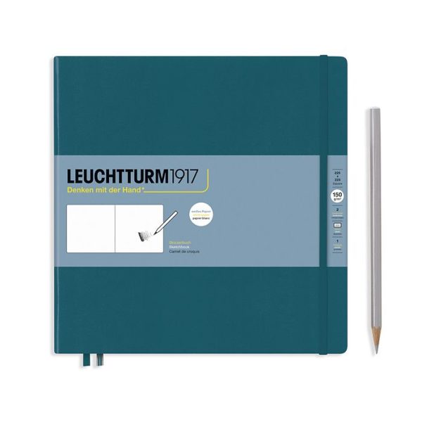 Leuchtturm Sketchbook Square Pacific Green