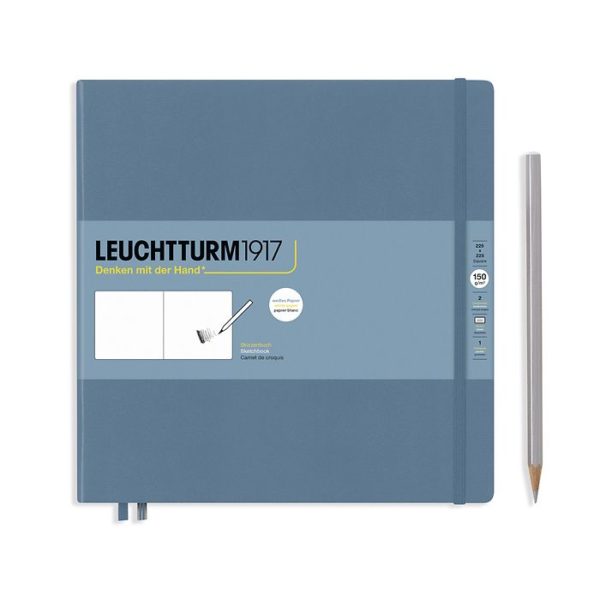 Leuchtturm Sketchbook Square Stone Blue