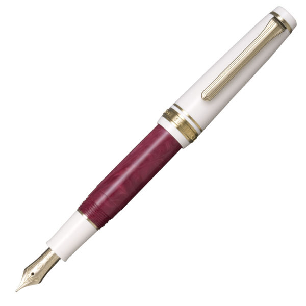 Sailor Rencontre Bordeaux Fonce Fountain Pen Open