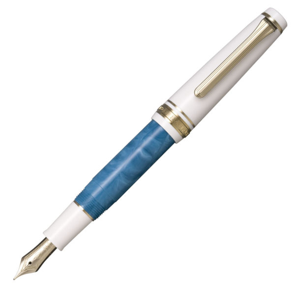 Sailor Rencontre Blue Ciel Fountain Pen Open