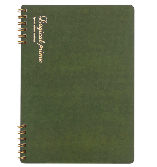 Taccia A5 Green Ringed Logical Prime Notebook