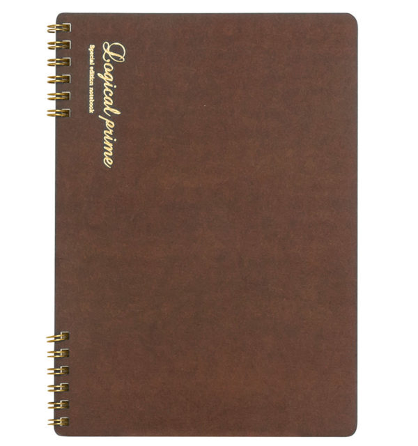 Taccia A5 Brown Ringed Logical Prime Notebook