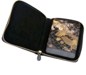 Taccia Kin-Ran Round Zipper Case Black