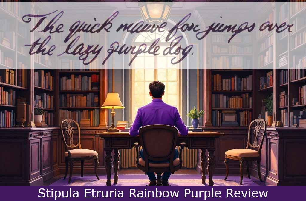 Stipula Etruria Rainbow Purple Fountain Pen Review
