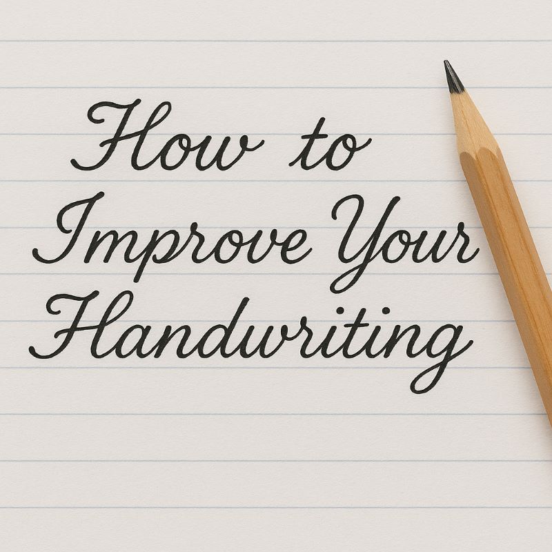 How to Improve Your Handwriting